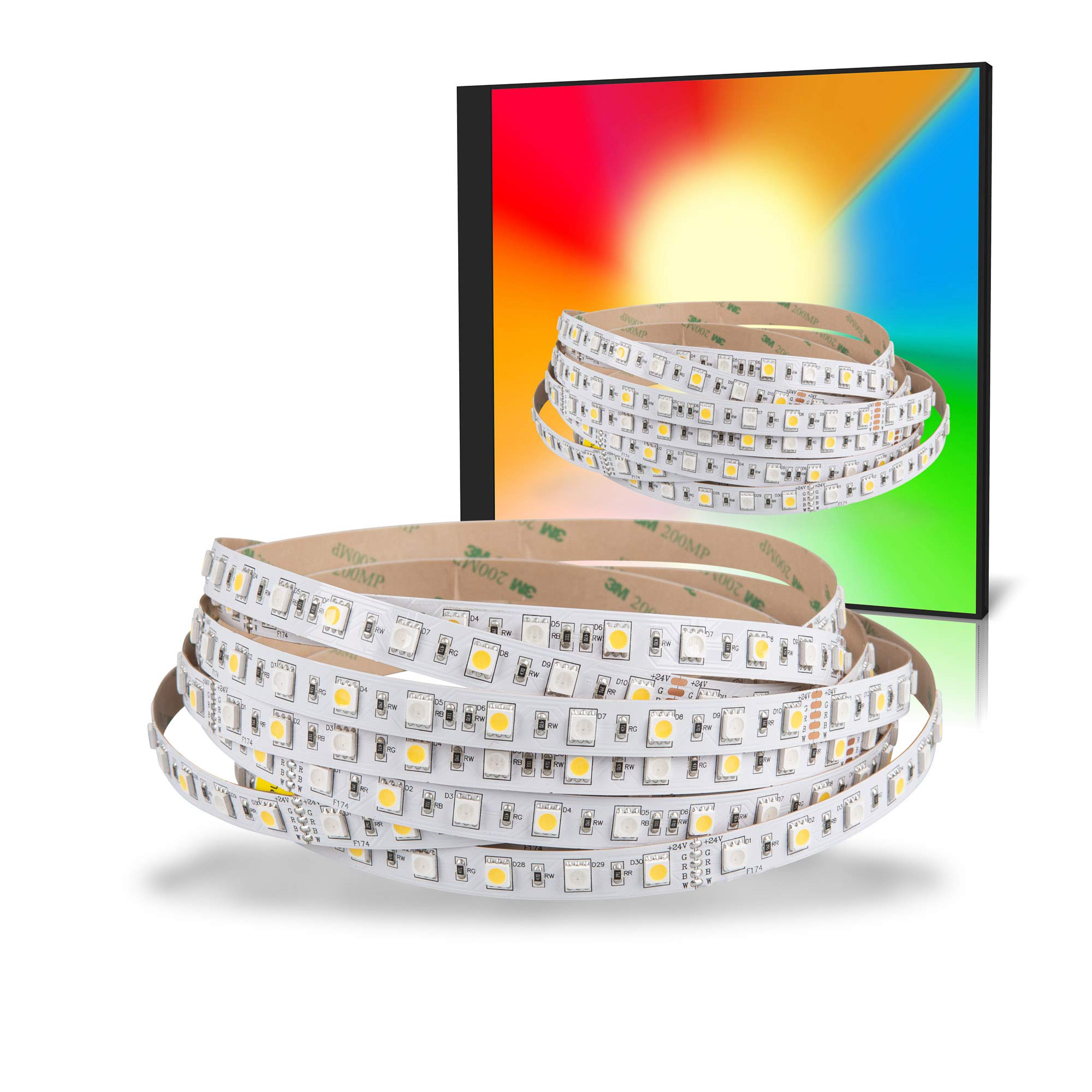 Taśma LED 5050 RGB neutralna biel (4000 K) 72 W 500 cm 24 V IP20