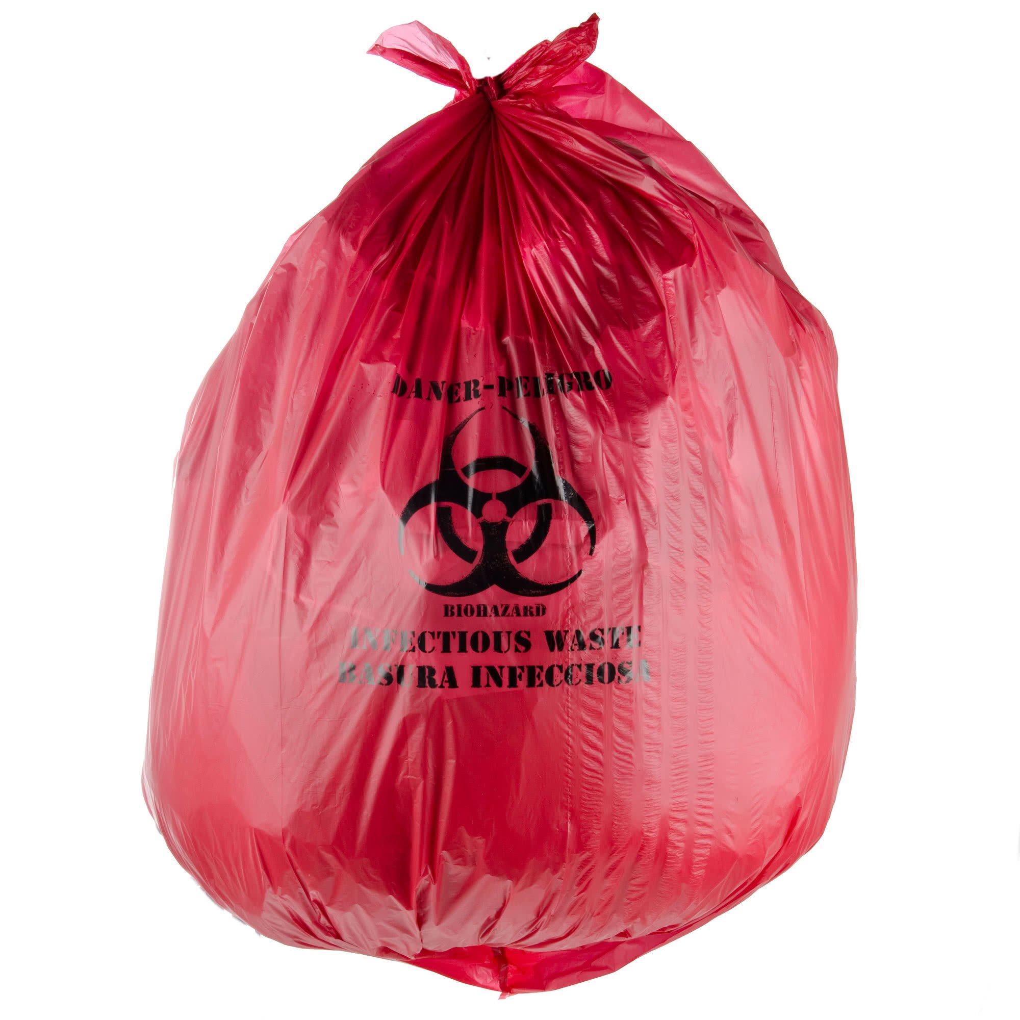 Bolsas de residuos infecciosos rojas de alta densidad 40-45L para clinicas