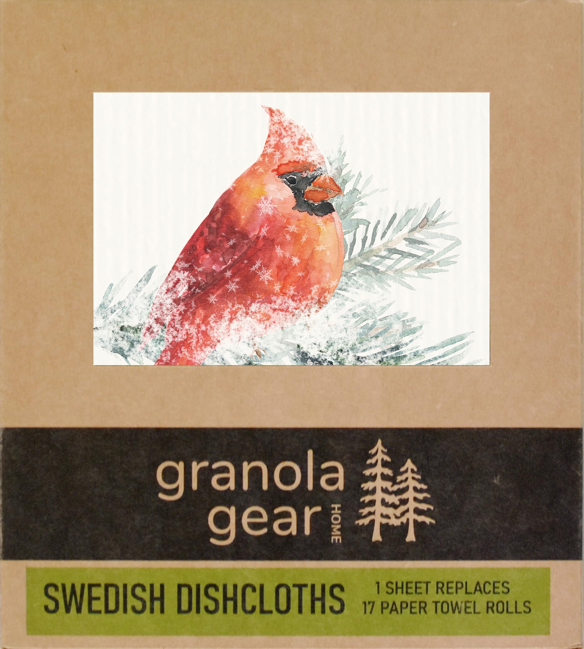 Paños de cocina suecos de Navidad de alta calidad para cocina, paquete de 6 toallas de papel reutilizables, ecológicas, compostables, biodegradables, esponjas de paño de lavado de