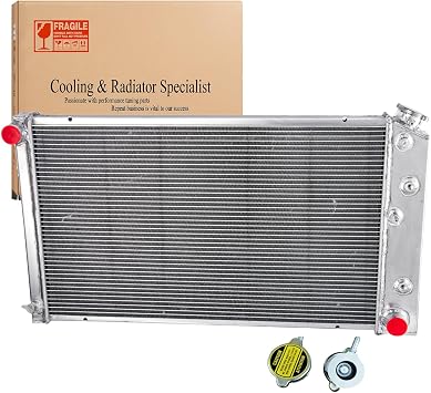 3 Row Radiator Fit for 1974-1986 Chevy C10 C20 C30 C15 K10 K20 K30 Pickup Suburban Impala Malibu El Camino Jimmy Caprice,1975-1980 GMC C15 C25 C35 K/G15 G25 G35 C1500 C2500 C3500,74-90 Buick