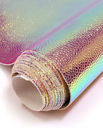 Miniatura 1 de Fabric Empire Tapicería de vinilo en relieve holograma holográfico de burbujas holográficas material de tela brillante cobre 54 pulgadas de ancho