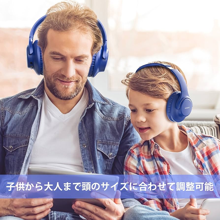 Amazon.co.jp: ワイヤレス ヘッドホン KVIDIO Bluetooth 5.4 55