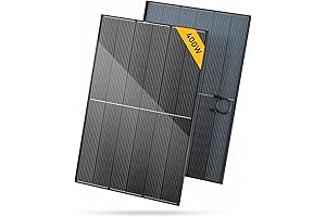 BougeRV Bifacial 400 Watts 10BB Mono Solar Panel