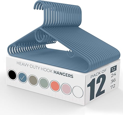 Miniatura 1 de Perchas Neaties de plástico muy duro, perchas de plástico para la ropa, ideales para el uso diario, perchas estándar para la ropa, hechas en EE.UU.