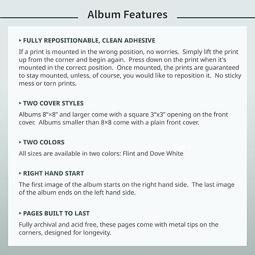 Miniatura 8 de Raxias Albums - Álbum de fotos de montaje automático - Libro de fotos fácil de montar - Adhesivo reposicionable y ajustable - Regalo y recuerdo de