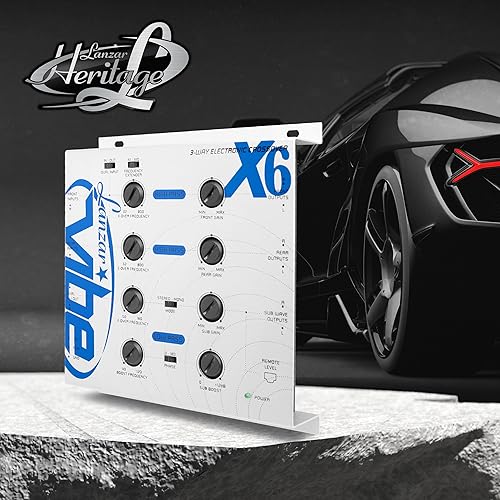 Miniatura 7 de LANZAR Vibe - Red cruzada de audio electrónico de 3 vías mejorada con canal de paso alto y paso bajo, pendiente de octava de 12 dB, control remoto