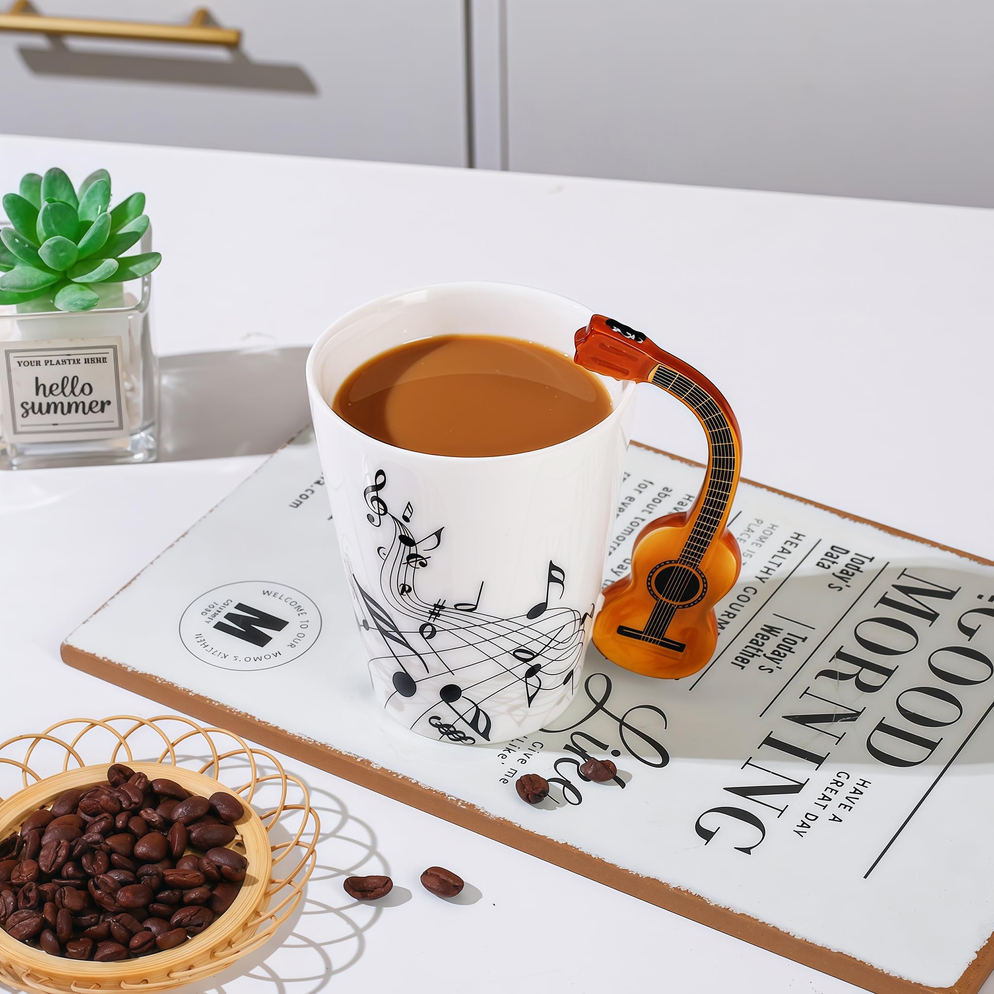 Novità Chitarra Tazza in Ceramica Personalità Musica Nota Tazza di Caffè Tazza di Tè Bottiglia di Acqua Regalo Unico Casa