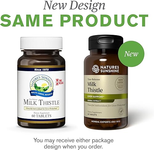 Miniatura 7 de Nature's Sunshine Cardo mariano, 60 tabletas de liberación de tiempo  Apoya el sistema digestivo, protege el hígado y actúa como un potente