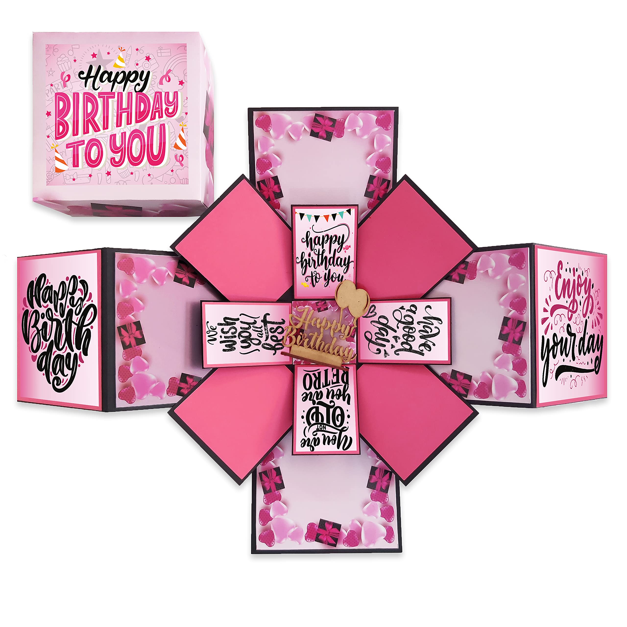 Explosion Box For Birthday, Gift for Birthday, 3 Layer Explosion