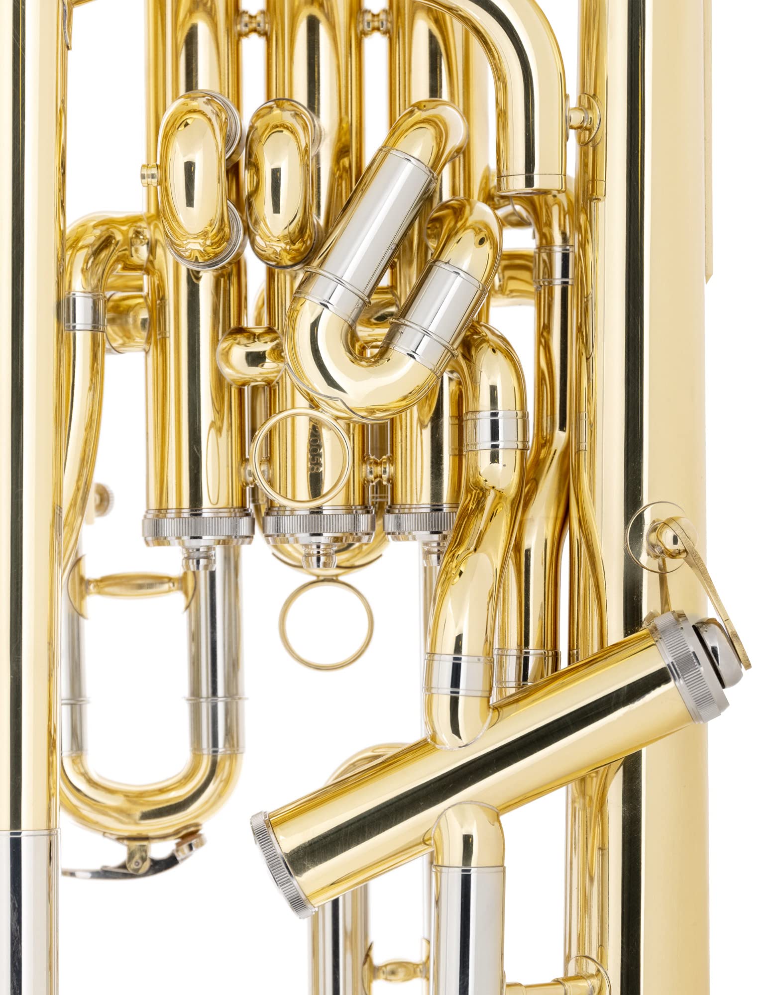 Classic Cantabile EU-1131L Euphonium compensé - en laiton, verni - accord : Sib - diamètre du pavillon : 300 mm - perce : 14 mm - 4 pistons - avec étui et embouchure