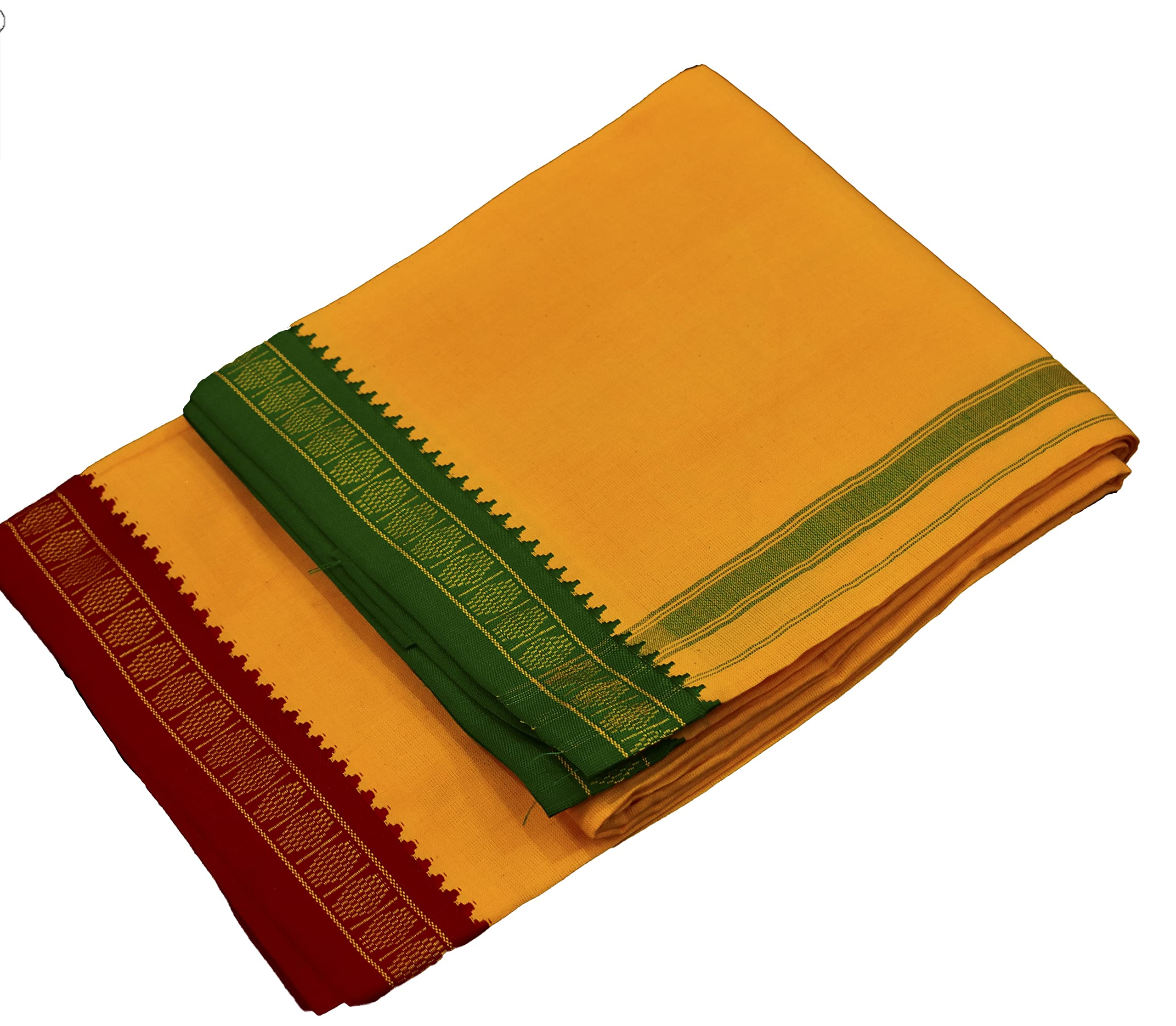 sac shree aparajeet creations Fabrics Pure Cotton Solid Striped Lungi with thalpathy Border for Men�s Lungies-picture-26