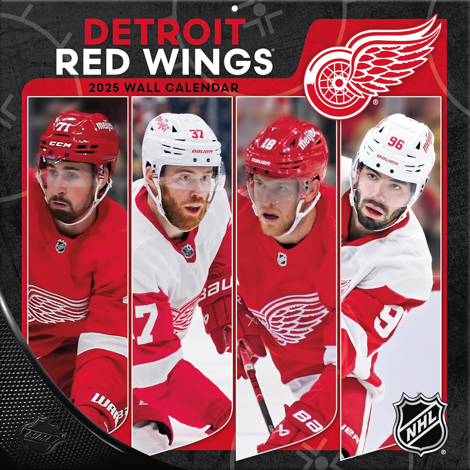 TURNER SPORTS Detroit Red Wings 2025 12x12 Team Wall Calendar (25998011940)