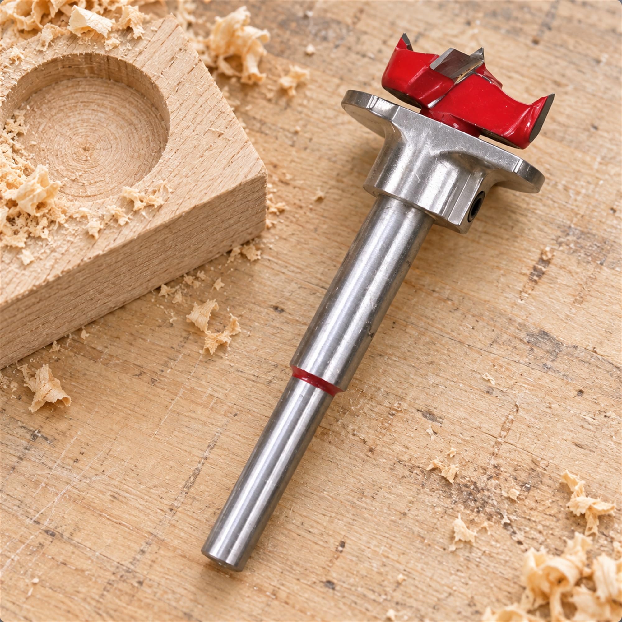 Carbide Wood Boring Bit for Cabinet and Furniture Hole Making, Woodworking Accessory for DIY Assembly Projects