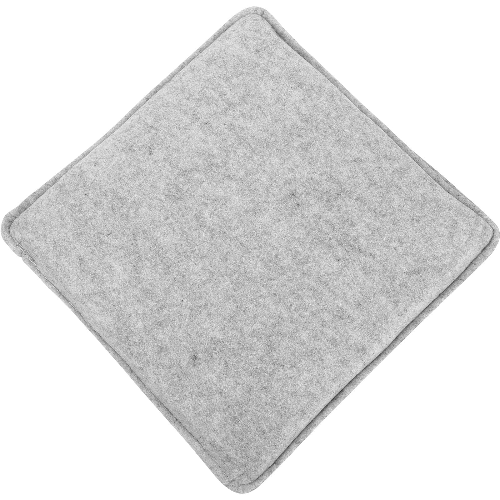 Cojín para silla de fieltro HOMSFOU 28,5x28 cm almohadilla gris para asiento cuadrado de interior