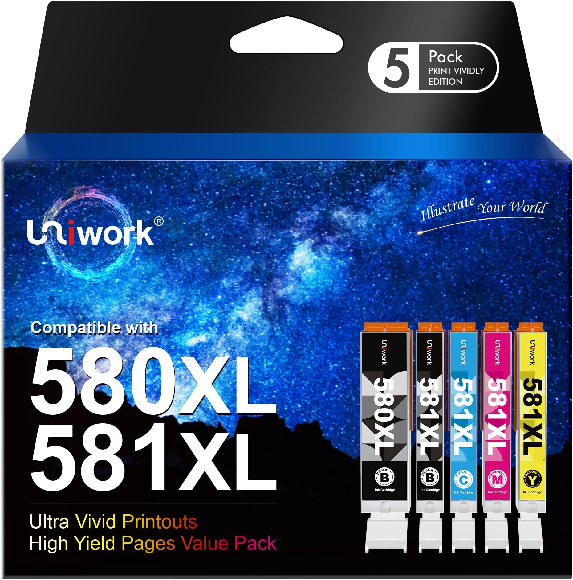 Cartouches D'encre 580XXL 581 XXL Pour Canon 580 581 Multipack Et Canon PGI-580 XXL CLI-581 XXL - View #9