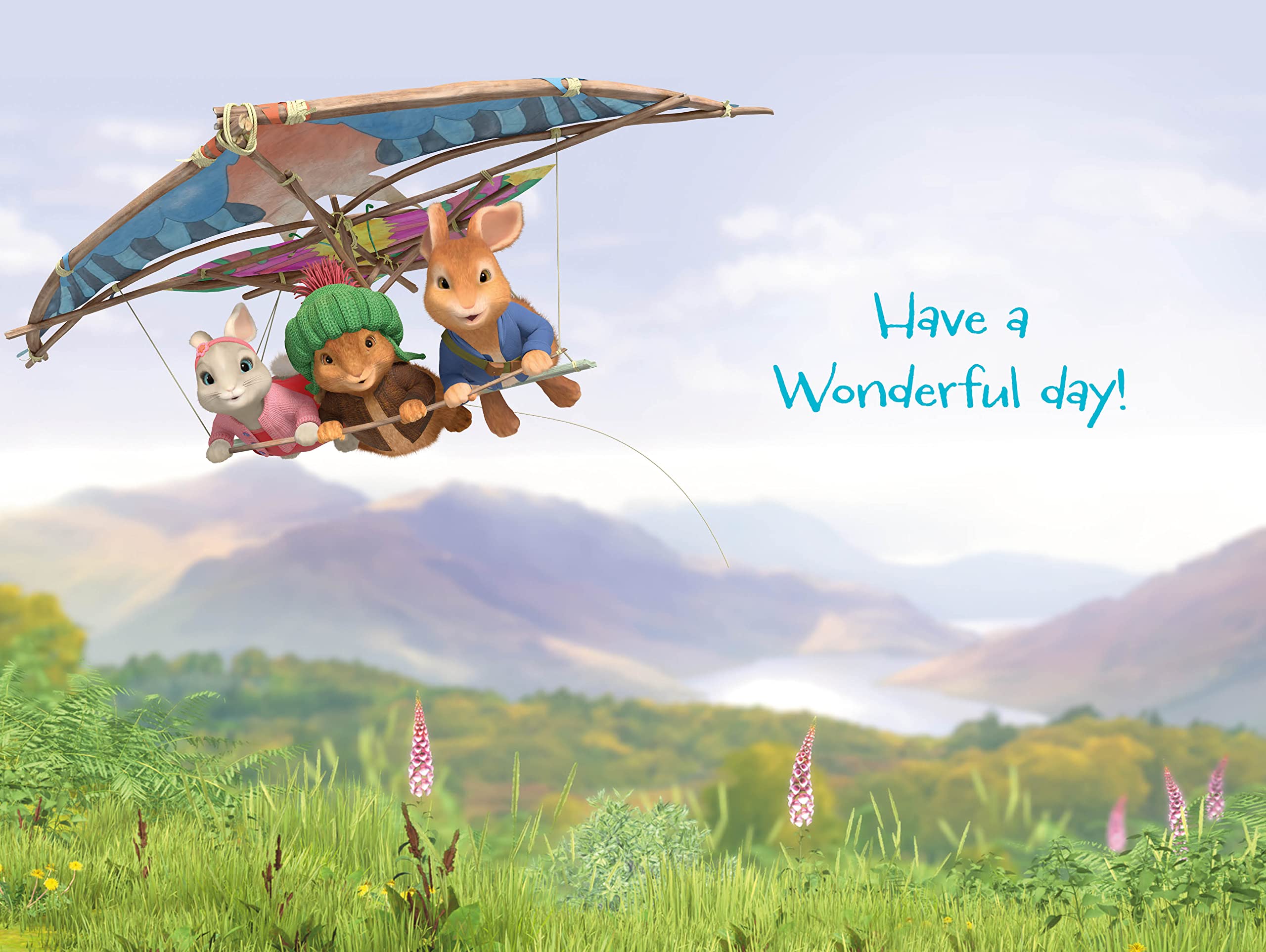 UK Greetings Biglietto di copleanno con scritta Peter Rabbit Birthday