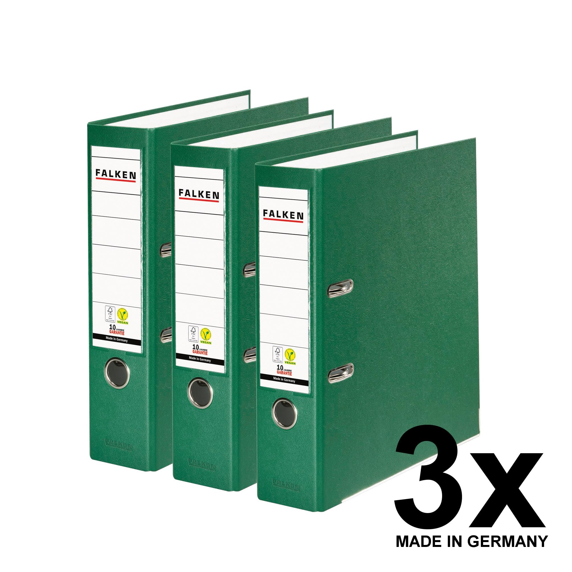 Falken PastellColor-Ordner 8 cm breit DIN A4 Pastell-Farbe Minz-Grü