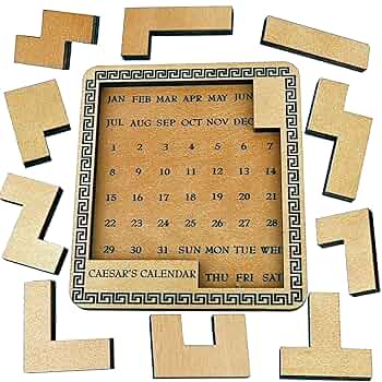 Amazon.co.jp: Project Genius Caesar's Calendar 木製パズル