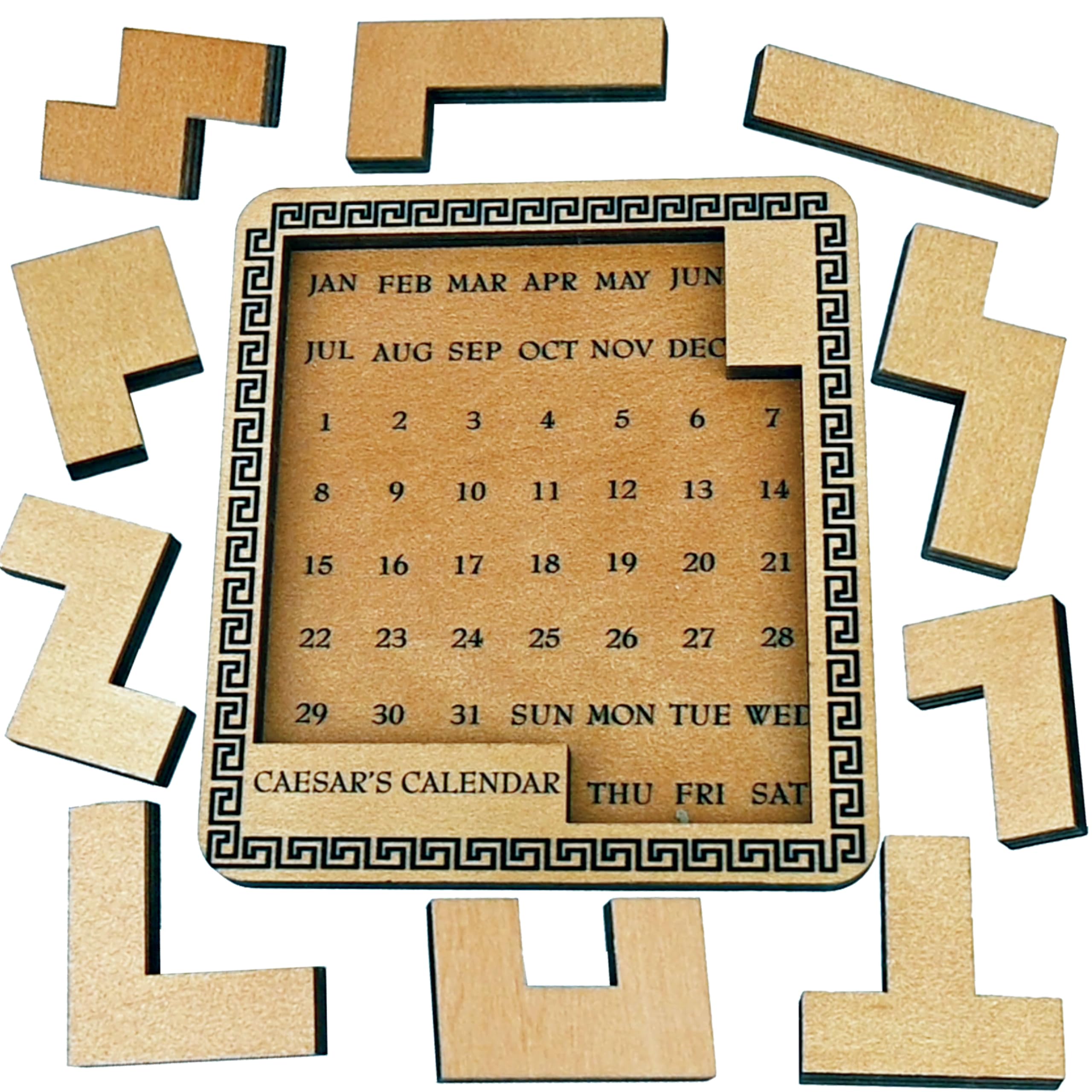 Amazon.co.jp: Project Genius Caesar's Calendar 木製パズル