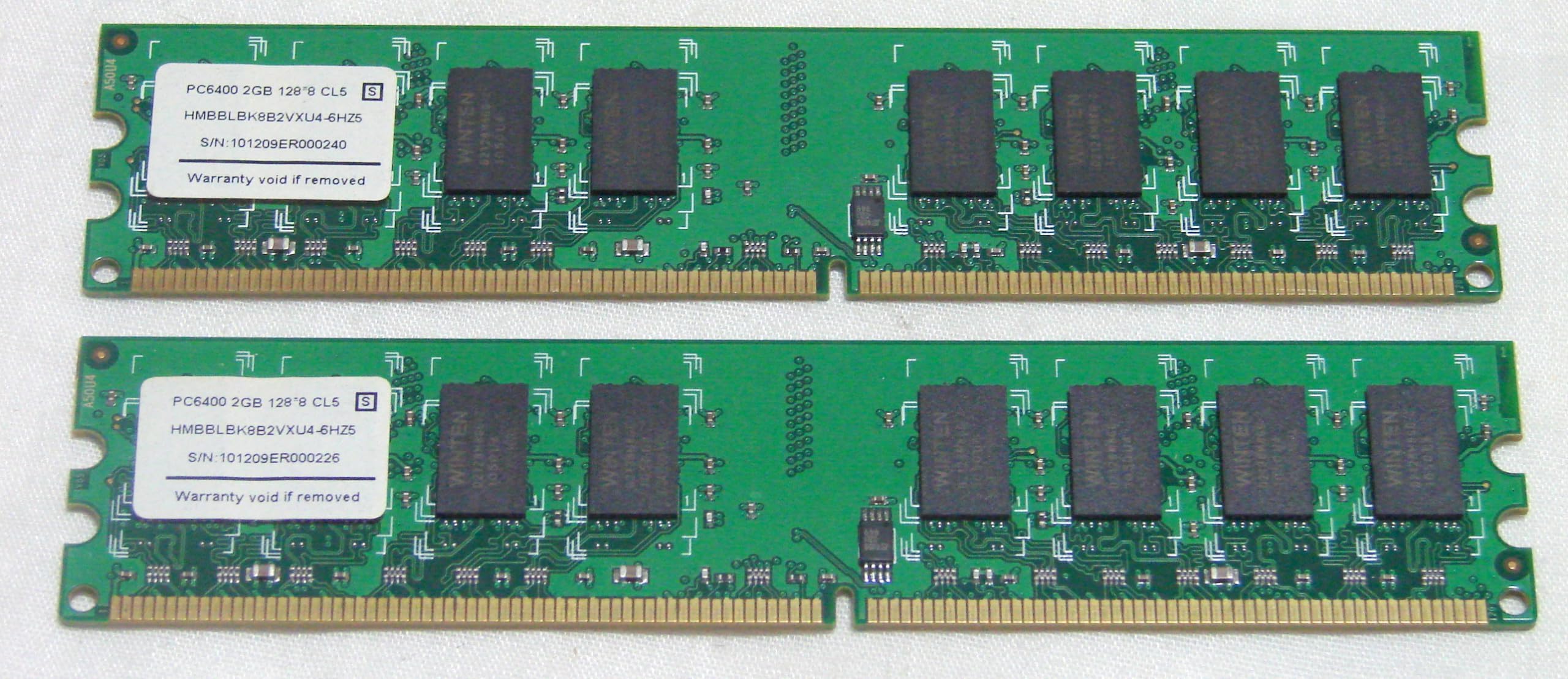 Amazon.co.jp: PC2-6400 DDR2-800 2GB*2本=4GB デスクトップ用DDR2