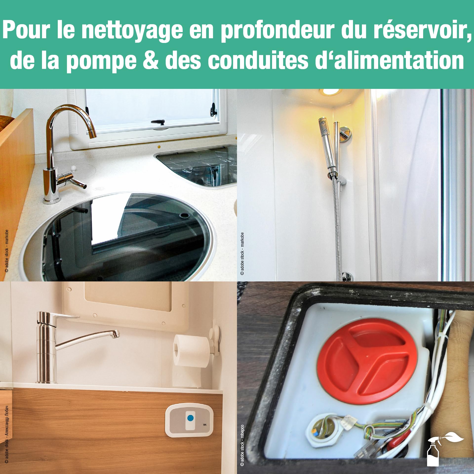 bio-chem - Nettoyant pour réservoir d'eau Douce 5L - Entretien des réservoirs de Caravane et Camping Car - Contient de l'acide citrique Naturel - Produits et Accessoires véhicules de Camping