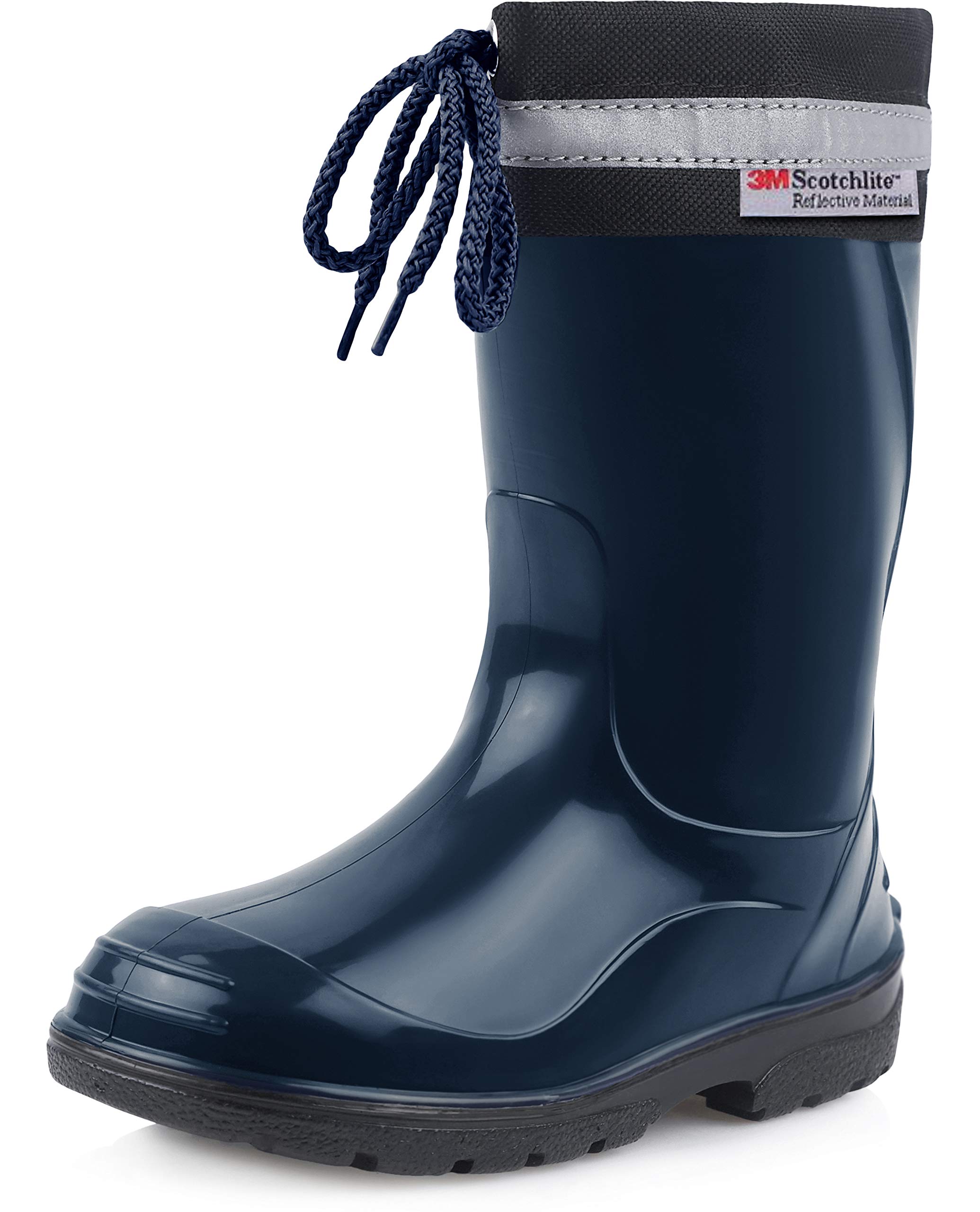 Ladeheid Kinder Gummistiefel mit Stulpe Regenstiefel für Jungen und Mädchen LA-972