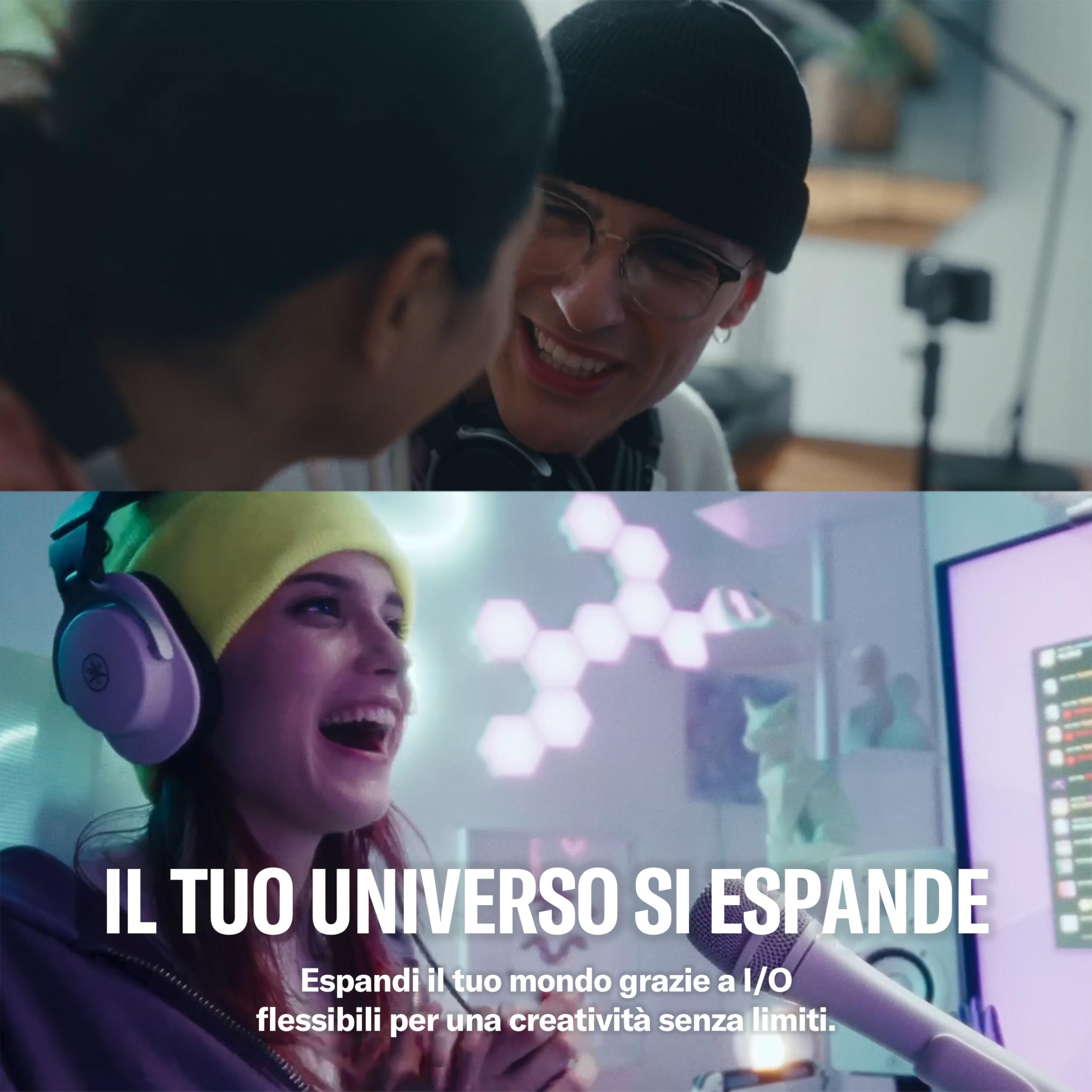 YAMAHA URX22 Interfaccia Audio USB-C – Compatta 4 ingressi/2 uscite, audio 32 bit/192 kHz, display LCD touch, DSP ed effetti integrati per creator e musicisti – Nero