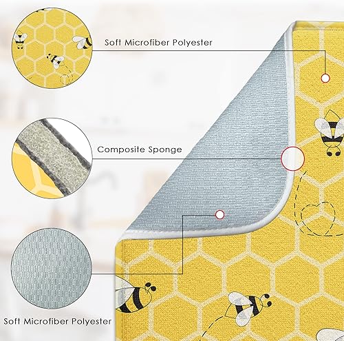 Miniatura 3 de Tapete absorbente para secar platos, utensilios de cocina, platos de panadería, café, almohadilla de microfibra para encimera de cocina, decoración