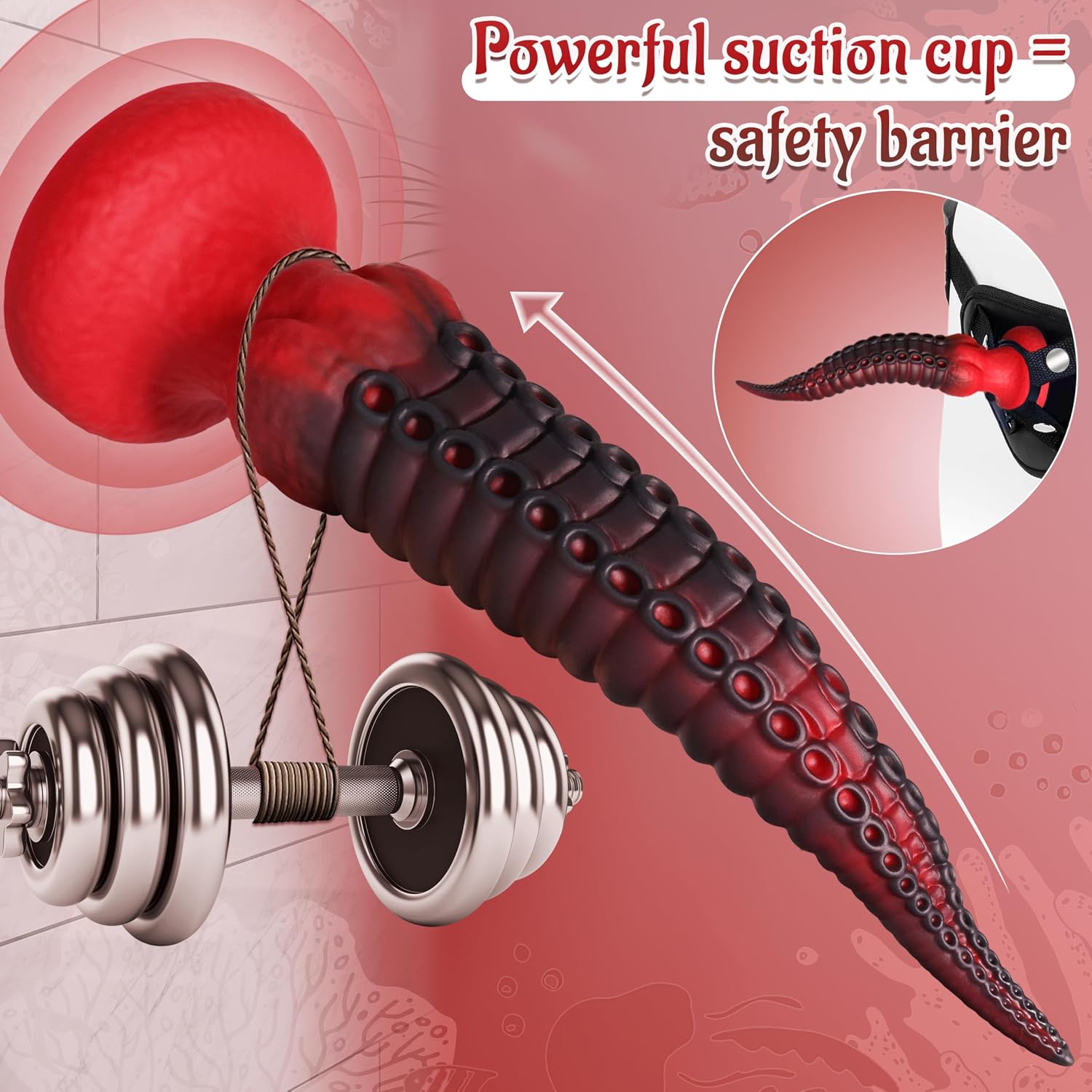 10" Monster Fantasy Dildo, Realistic Tentacle Anal Knot Dildos Butt Plug