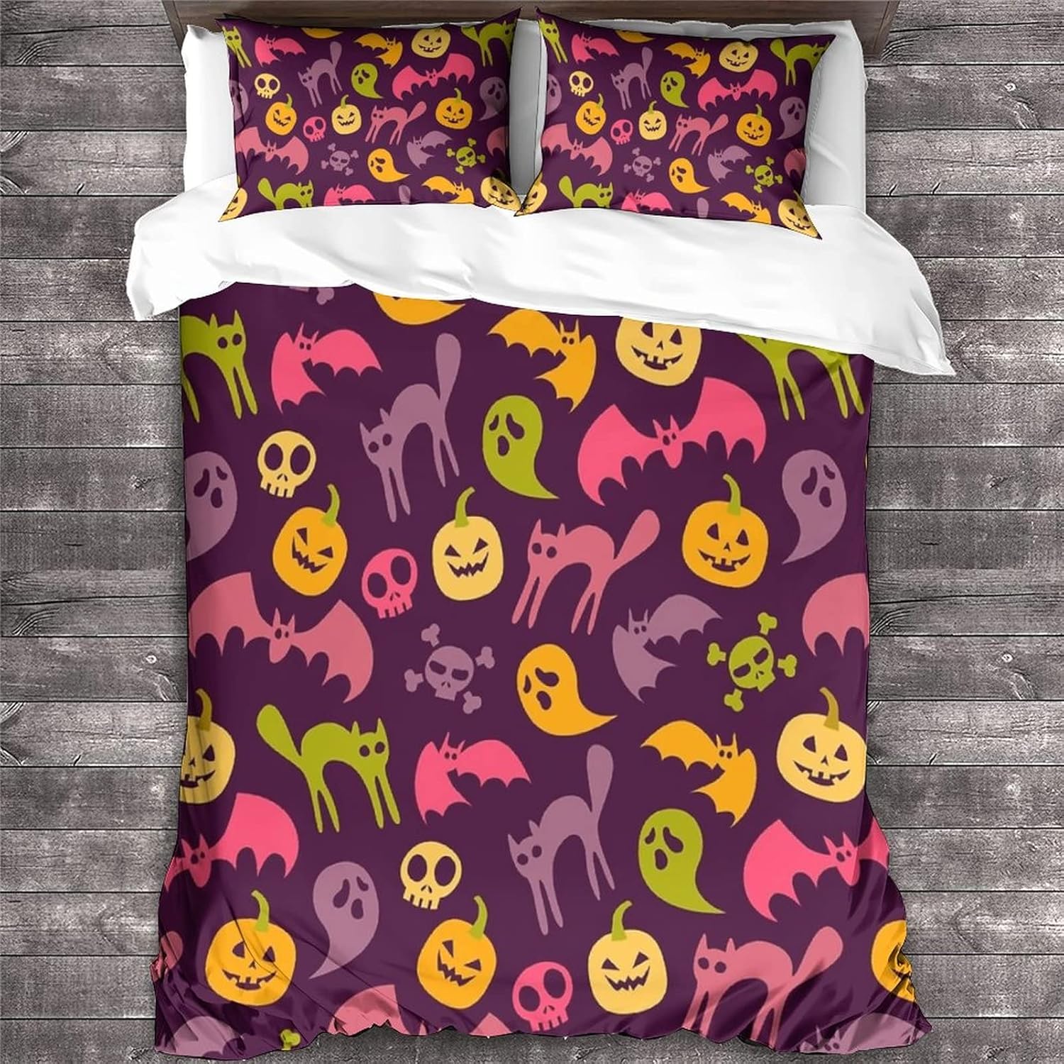 ALREMO Ghost Bedding Set Duvet Cover Soft Microfiber Halloween Quilt