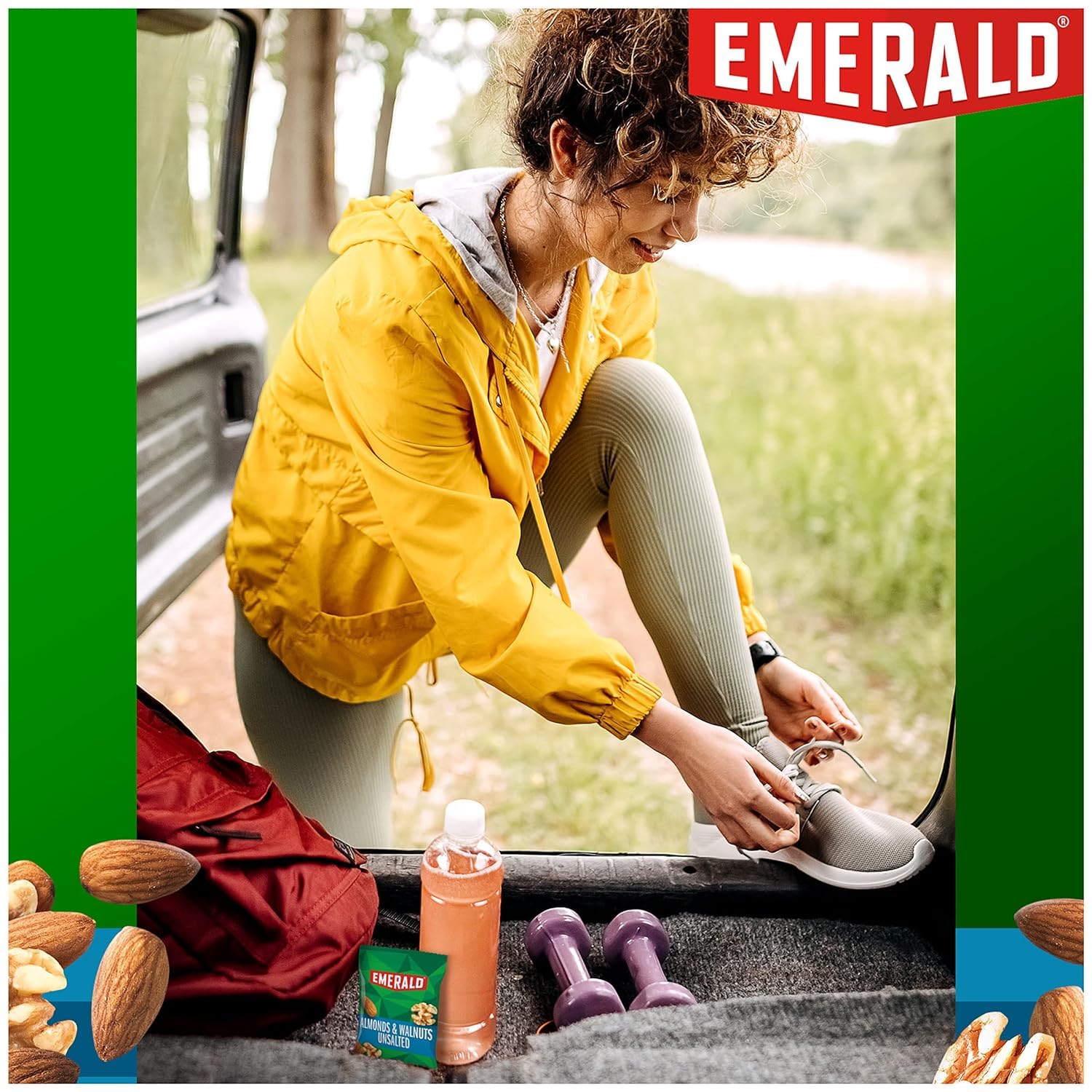 Emerald Nuts, Natural Walnuts & Almonds, 100 Calorie Packs, 7 Ct, 3.92 Oz (Pack of 4)