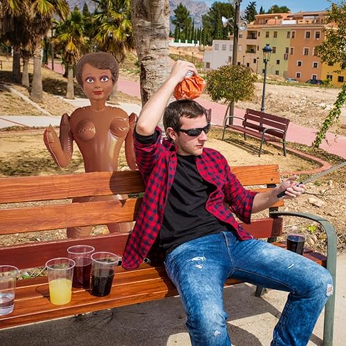 Miniatura 17 de merrimix Muñeca inflable de 59 pulgadas, regalos de broma para hombres y mujeres, despedidas de soltero, despedidas de soltero, regalos