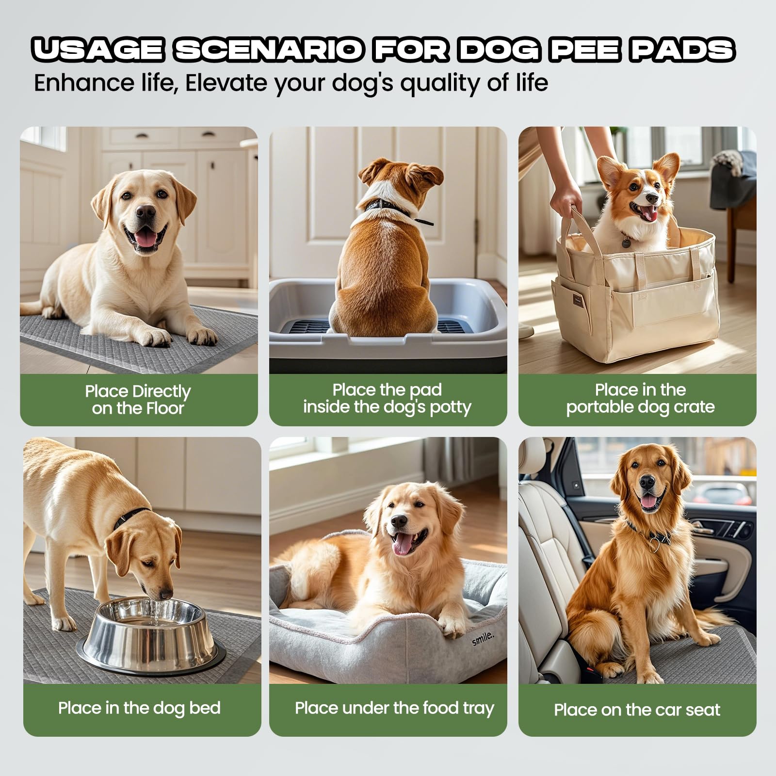 Almohadillas de carbón para cachorros, extra grandes, de 28 x 34 pulgadas, 60 unidades, extra grandes, desechables, de carbón activado, superabsorbentes, envolventes de borde completo