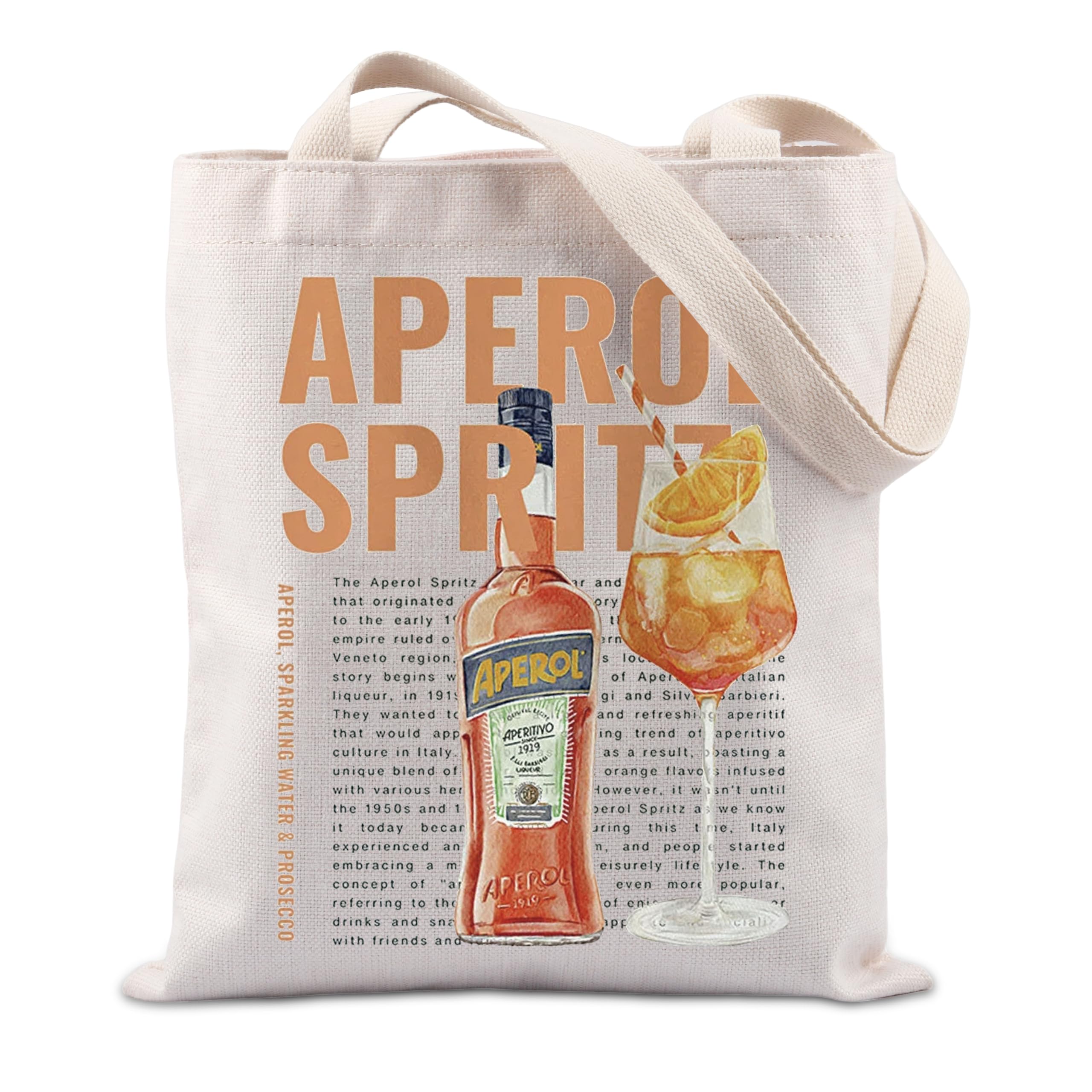 Aperol Spritz Tote Bag - Italian Cocktail Lover Gift