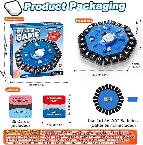 Miniatura 9 de Juego de palabras, juegos de mesa familiares para niños y adultos con 2 modos, 220 categorías temáticas 24 juegos de prensado de letras, divertido