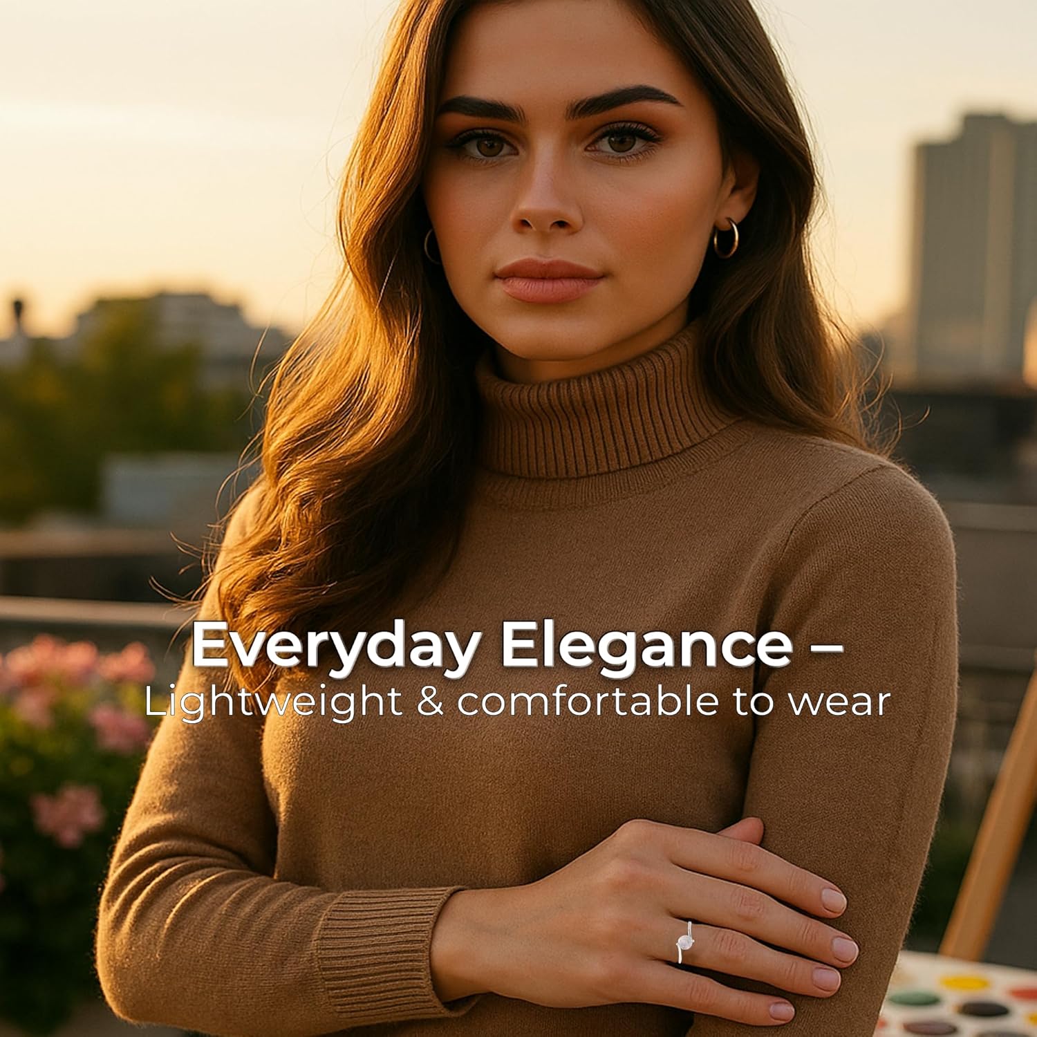 Cut Round Moonstone Ring 925 Sterling Silver Vintage Boho Chic - Image 4