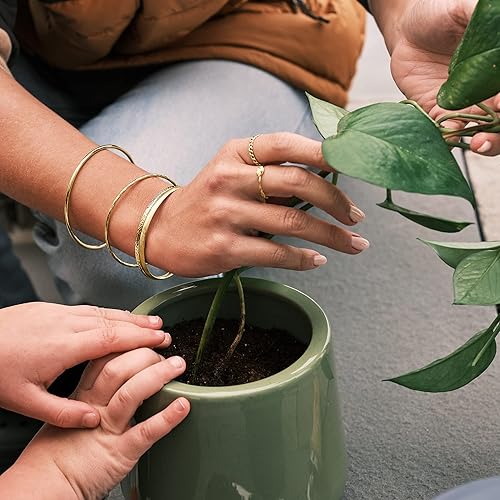Vista 5 de Pulsera de oro amarillo italiano de 10 quilates Canaria