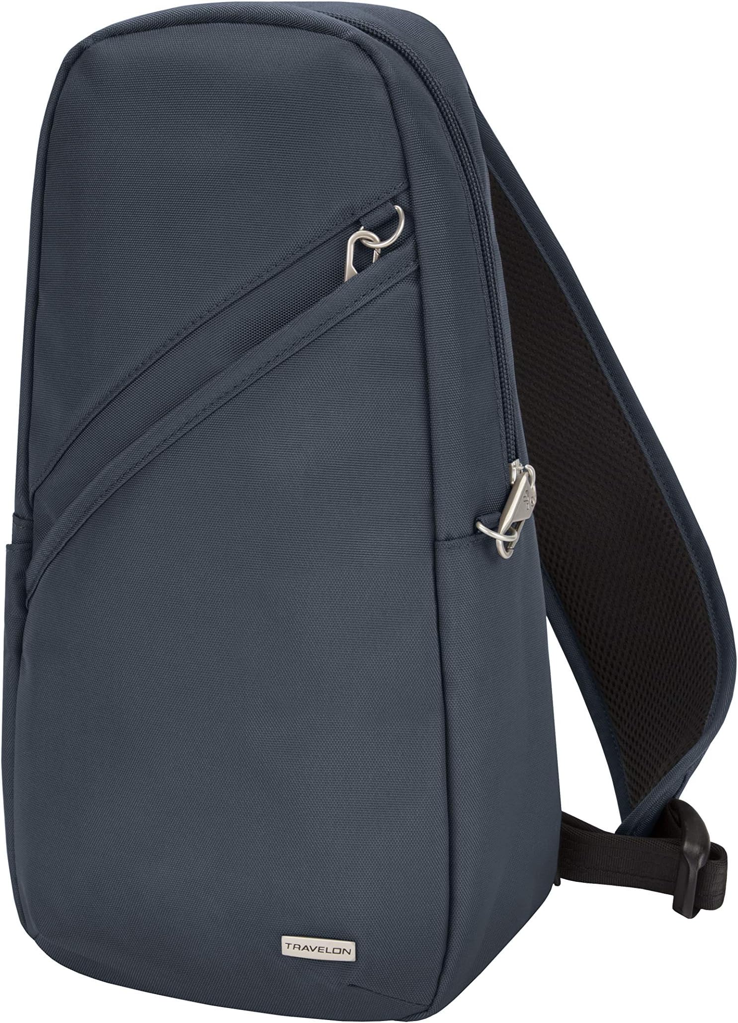 Travelon AntiTheft Courier Small N/s Slim Travel Bag Navy Travel Totes