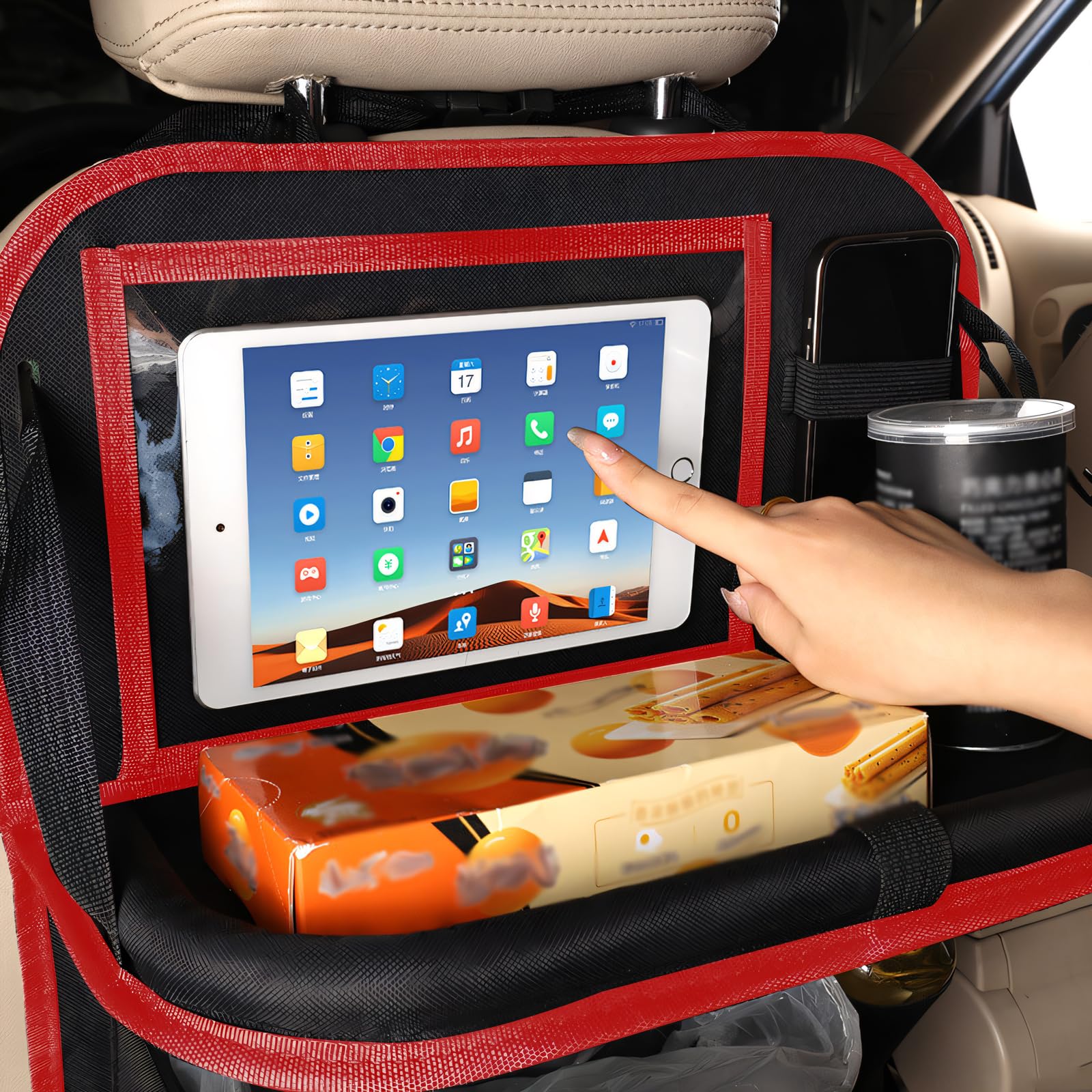 My Babiie Car Organiser - Universal Back Seat Organiser For Kids, 7 Storage Pockets, Bottle Holders - 1 Pack - View #9