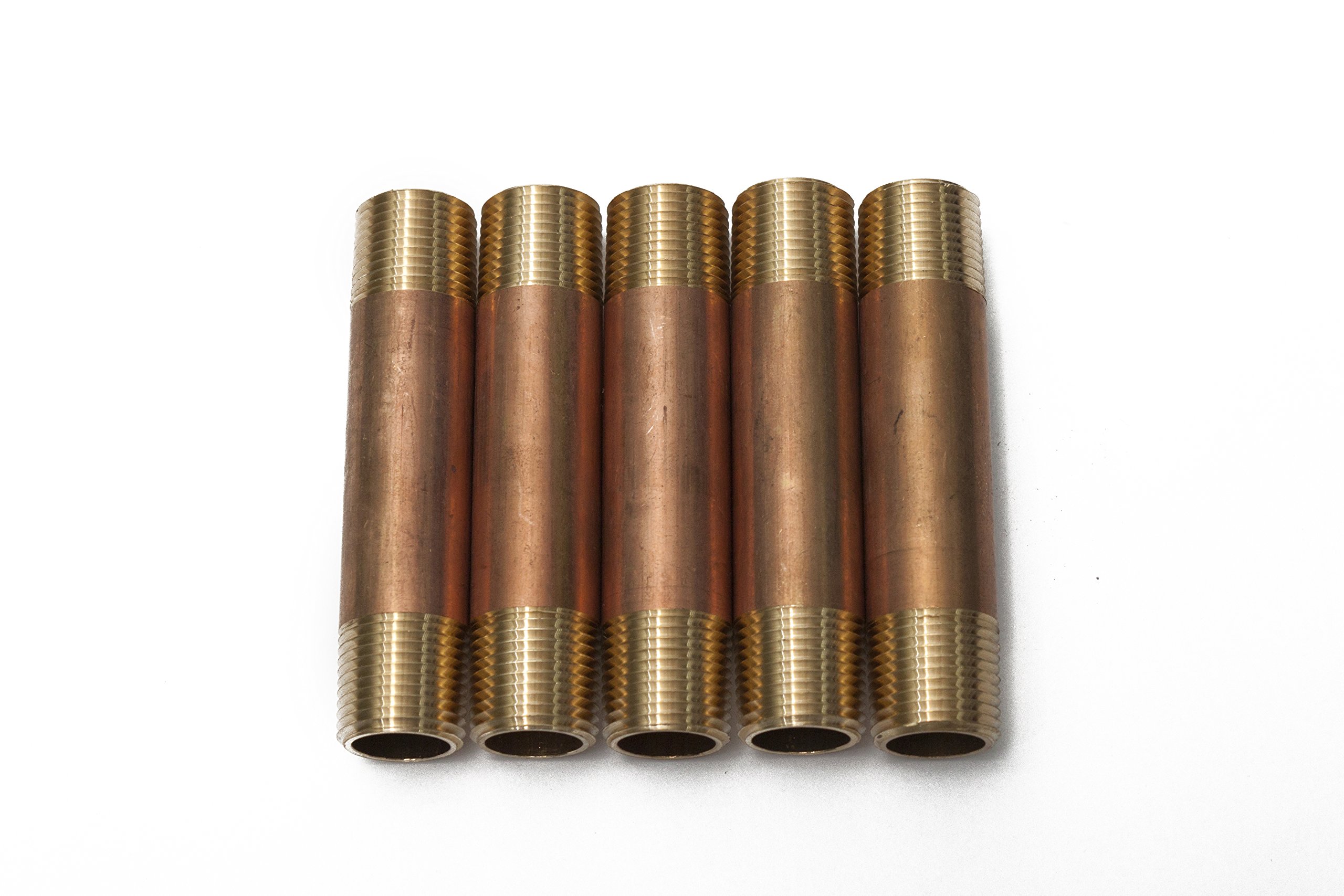 Generic Laiton Mamelon de tuyauterie Raccord mâle de 3/20,3 cm NPT 3/8" NPT Male x 3" Lot de 5