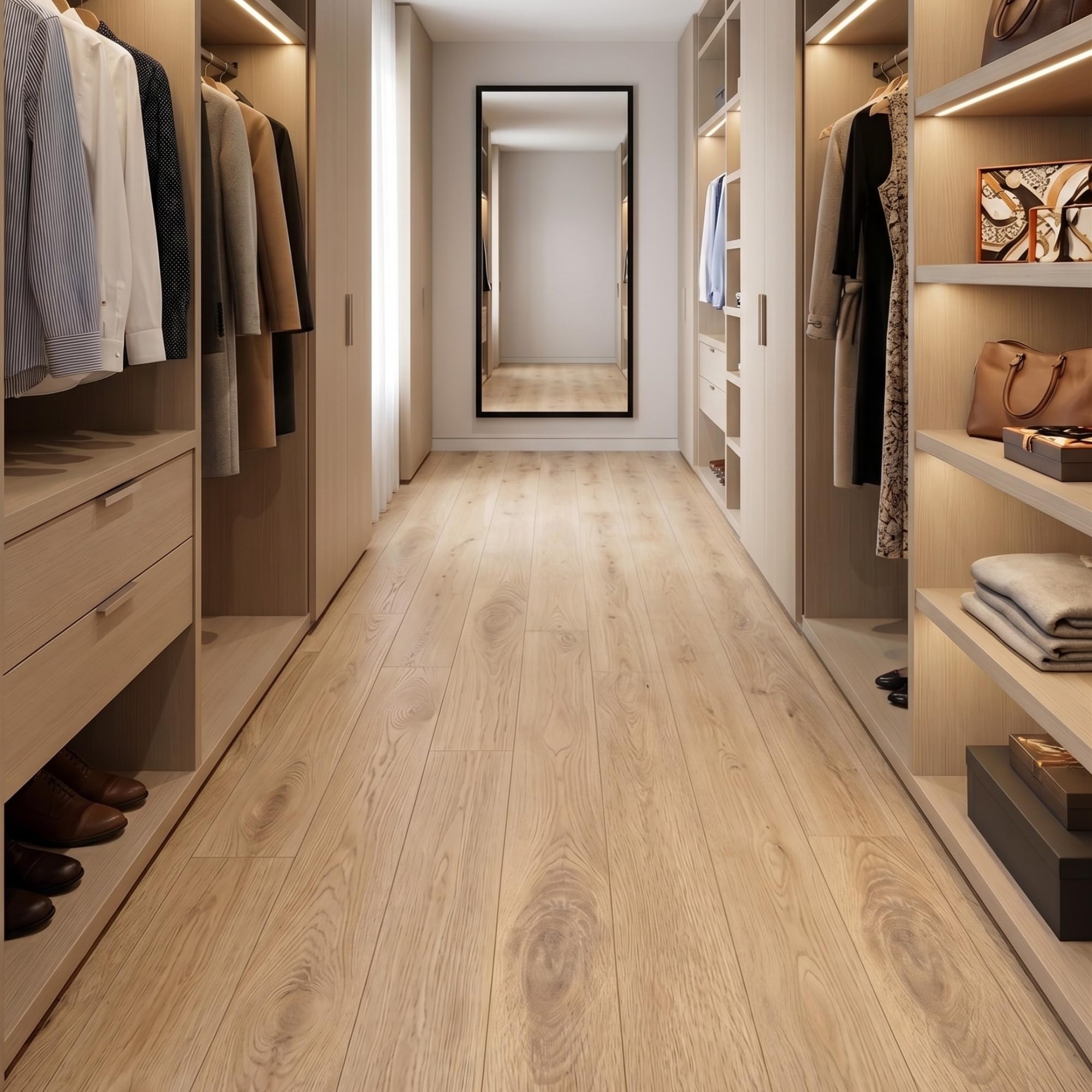 Suelo vinílico SPC click 5 mm efecto madera Roble Natural (2,21 m²) - ISOVEX