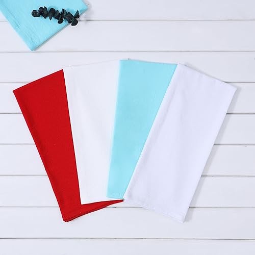 Miniatura 2 de Paquete de 6 paños de cocina en blanco altamente absorbentes, 100% algodón, para secar y limpiar, 19.7 x 27.6 in (beige)