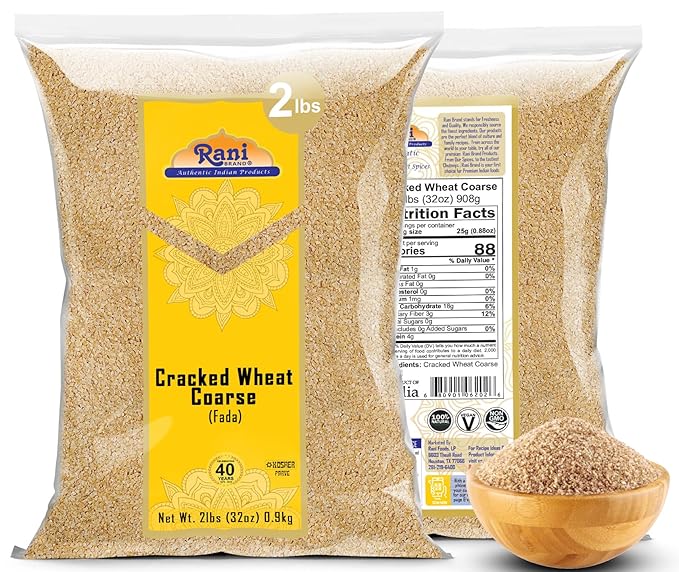 Harina de Trigo Partido Grueso Rani 2 lb (908g) - Natural, Vegano, Sin OGM miniatura 2