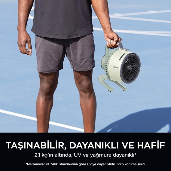 Shark Flexbreeze HydroGo Serinletici Buharlı Fan - Yeşil