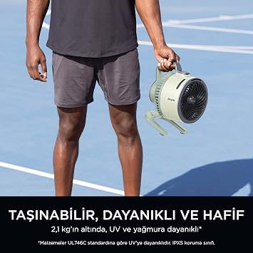 Shark Flexbreeze HydroGo Serinletici Buharlı Fan - Yeşil