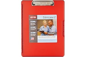 Dexas Slimcase 2: The Ultimate Red Clipboard with Storage for Seamless Organization
