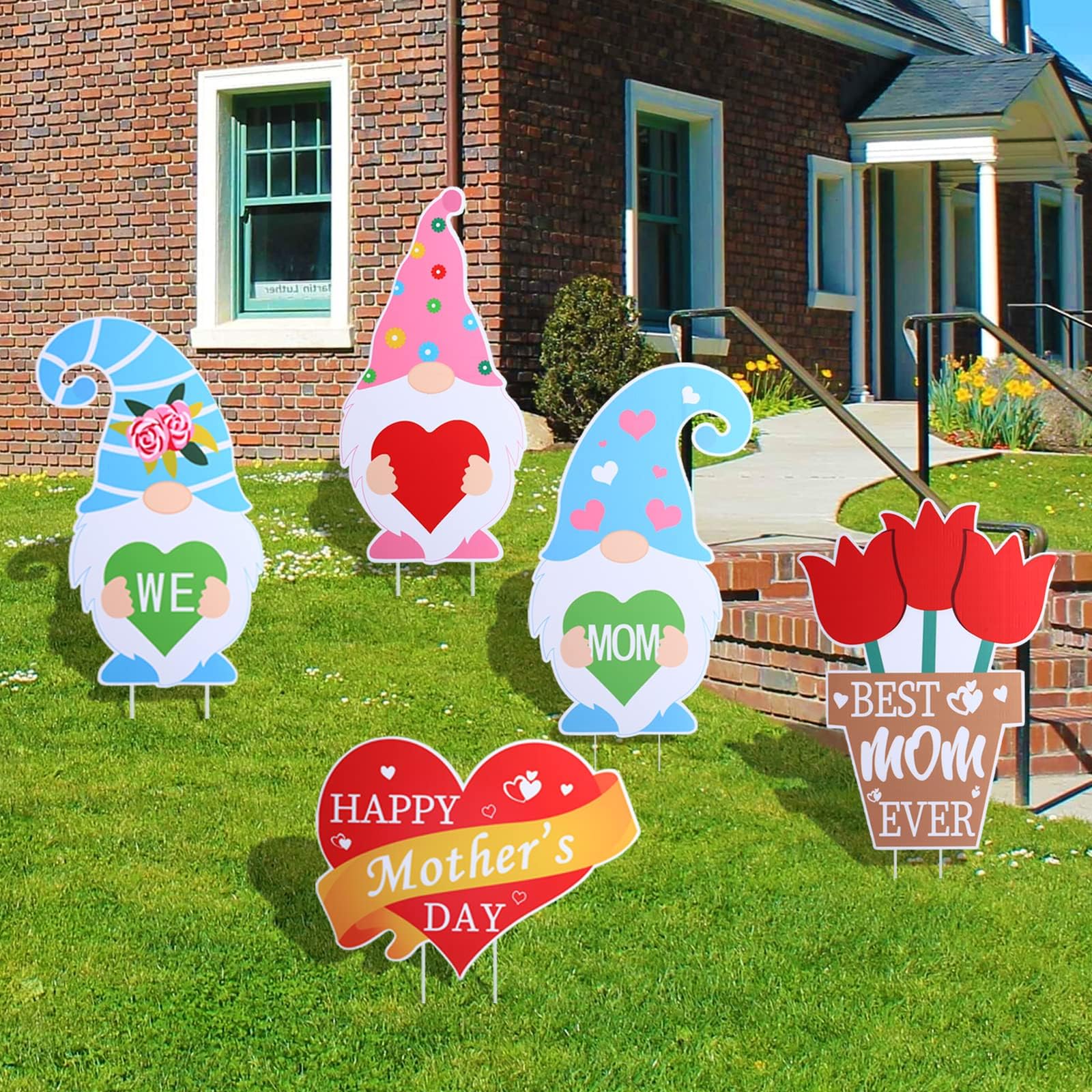 flangairy Happy Mothers Day Yard Signs With Stakes Yard