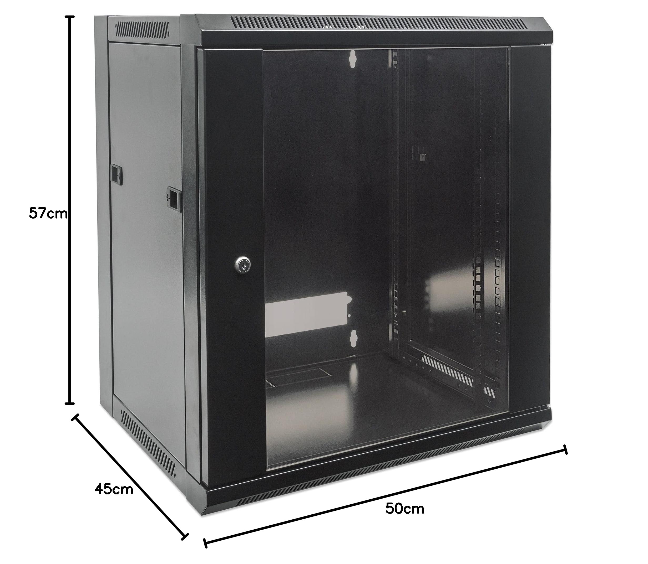 Intellinet 19" Wandverteiler 9HE 50x57x45 Flatpack schwarz 711777, 9 HE 50x57x45 schwarz