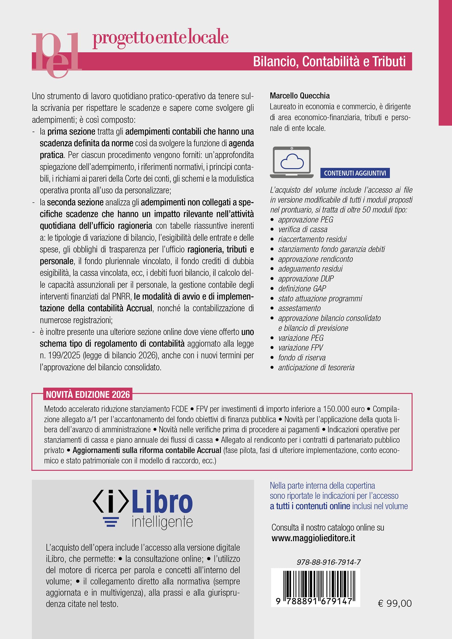 Prontuario operativo 2026 per l'ufficio ragioneria degli Enti Locali