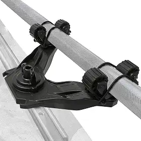 Acessórios de pesca de caiaque com suporte de pá duplo, acessórios de montagem de trilho de caiaque, suporte de vara de caiaque para pegas de remo, acessórios de trilho de caiaque, preto